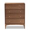 Baxton Studio Landis Mid-Century Ash Walnut Finished Wood 4-Drawer Chest 193-11302-ZORO - alternate 4